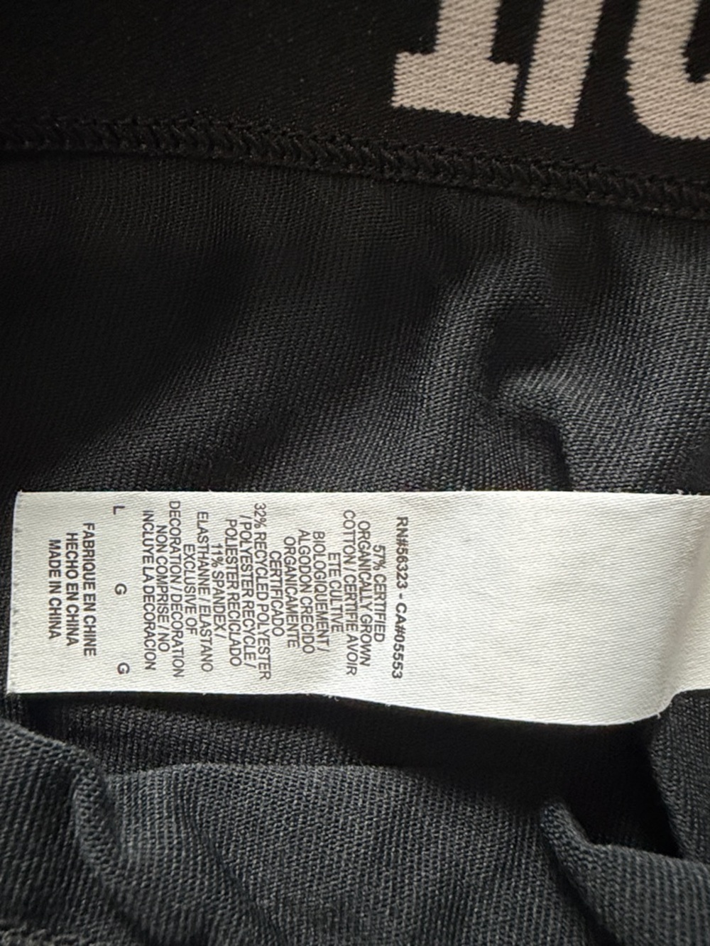 Nike Black T-Shirt and leggings set with Gold Swoosh - Picture 6 of 7